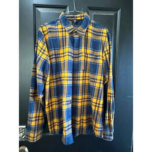 Volcom Plaid Flannel Button-Down Casual Shirt Size Large